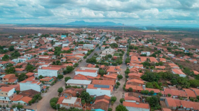 Visão aérea do município de Graça, localizado no Sertão de Sobral