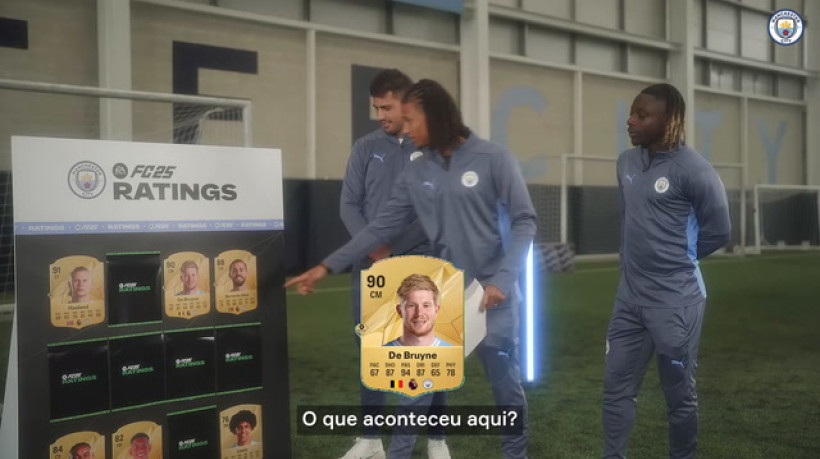 Rodri e De Bruyne comentam suas notas no EA FC 25