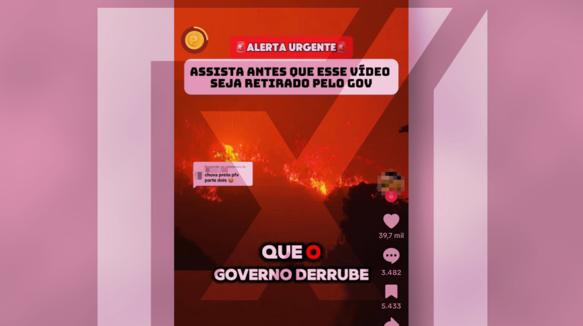 Conta que compartilhou a publicação se descreve como uma página de 