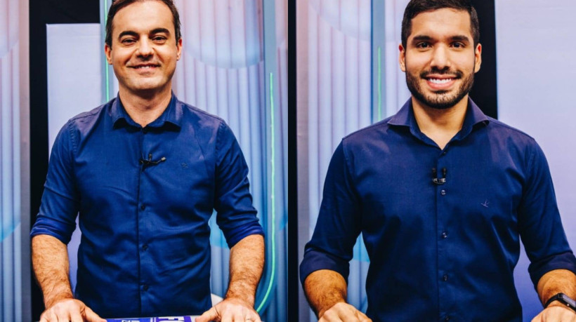 Candidatos Capitão Wagner e André Fernandes participaram, nessa quinta-feira, 3, do debate realizado pela TV Verdes Mares