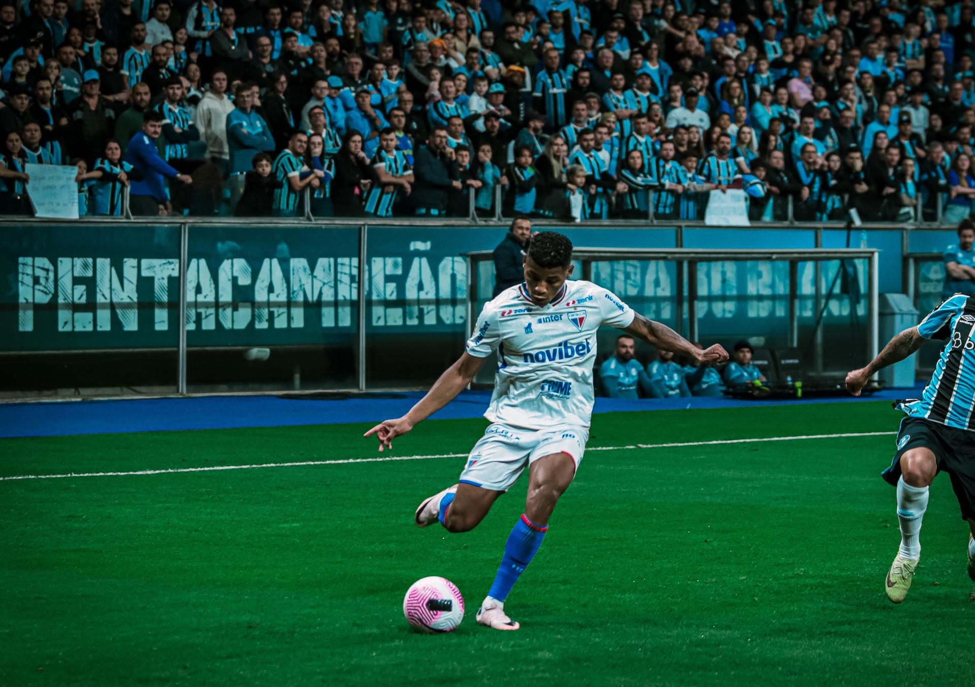 Lance do jogo Grêmio x Fortaleza pela Série A 2024 (Foto: Leonardo Moreira / Fortaleza EC)