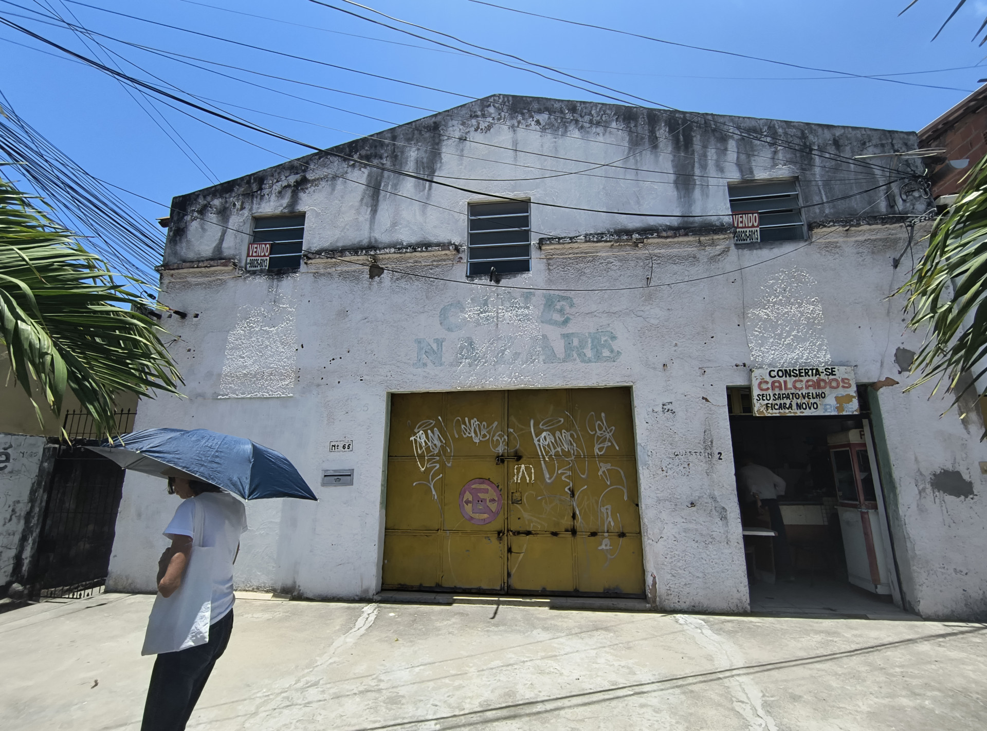 ￼CINE Nazaré funcionava no Parque Araxá  (Foto: CLÁUDIO RIBEIRO)