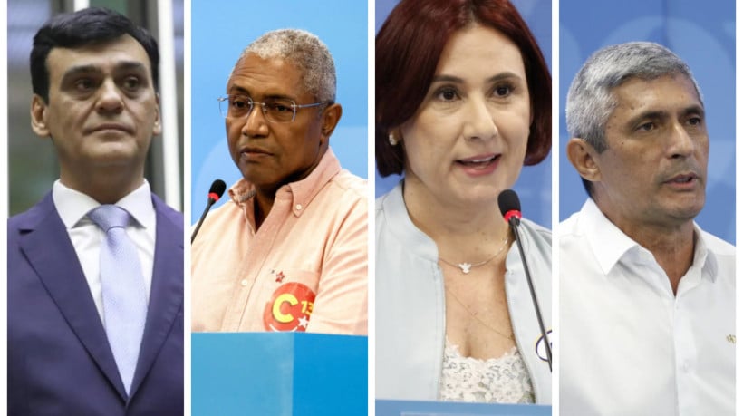 Naumi Amorim, Waldemir Catanho, Emília Pessoa e Coronel Aginaldo, candidatos a prefeito de Caucaia em 2024