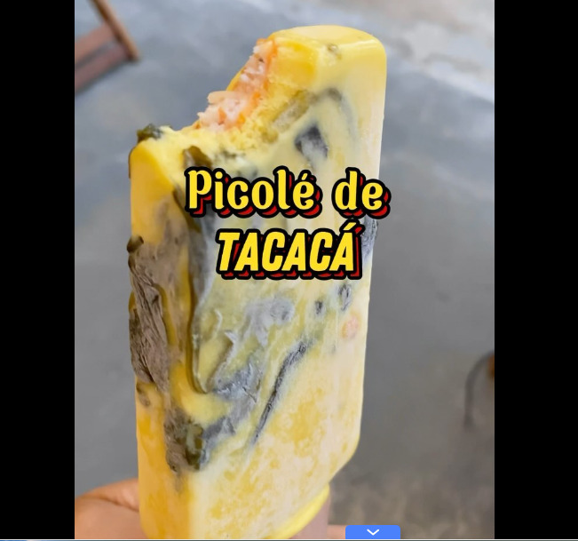 Uma iguaria que costuma ser consumida bem quente virou picolé. Trata-se da paleta mexicana de tacacá, lançada numa sorveteria no bairro de Pedreira, em Belém do Pará. Entrou na onda de sorvetes exóticos.