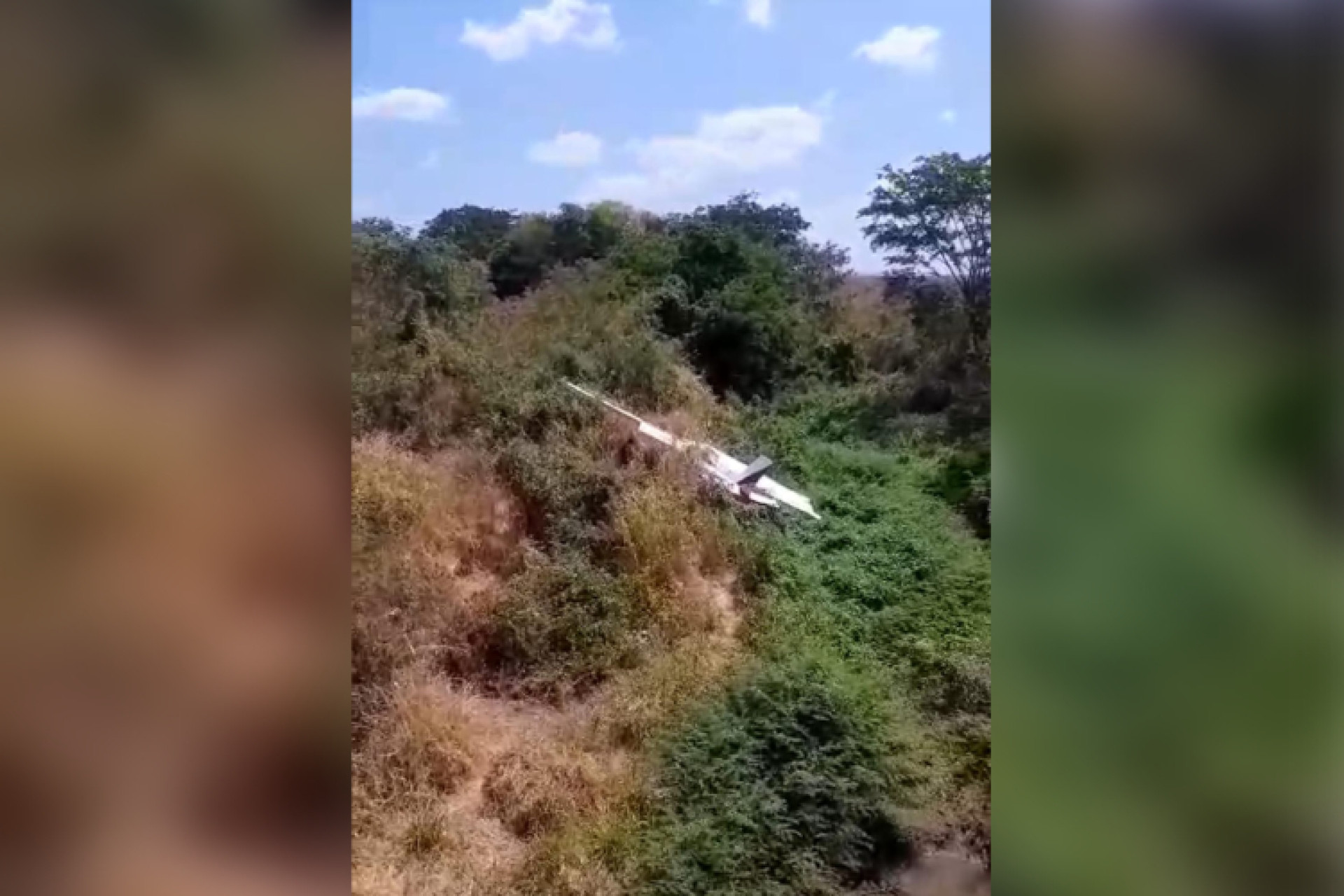 Aeronave caiu e deixou feridos  (Foto: Reprodução/Redes sociais)