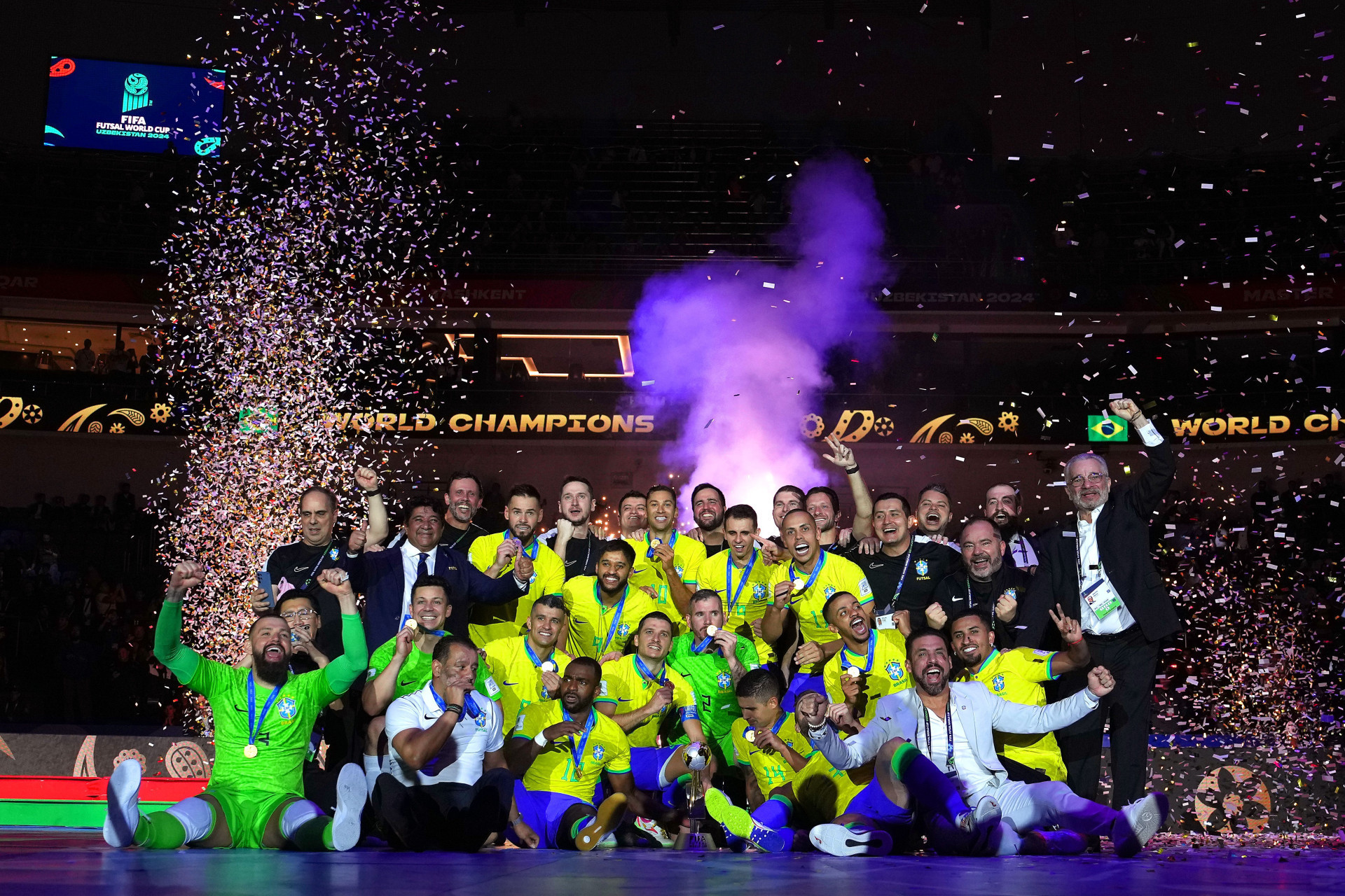 Brasil conquistou o hexacampeonato da Copa do Mundo de Futsal (Foto: Alex Caparros/FIFA)