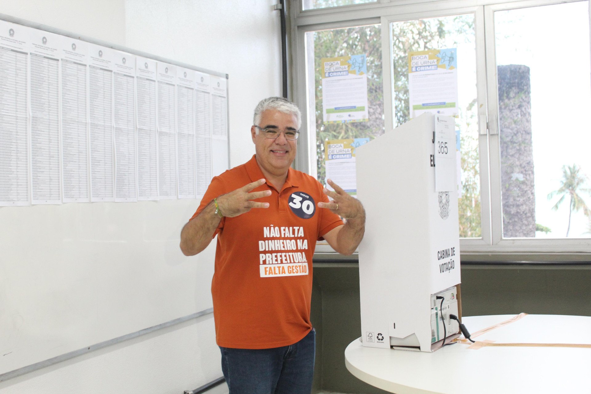 ￼EDUARDO Girão (NOVO) foi o quinto colocado na votação (Foto: Matheus Souza / especial para OPovo)