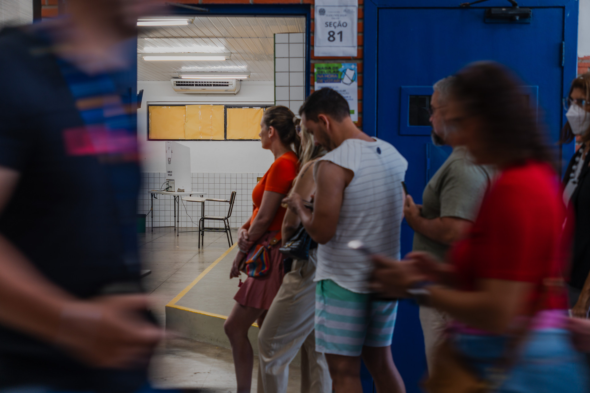 Votação no primeiro turno no Ceará no domingo, 6 de outubro (Foto: FERNANDA BARROS)