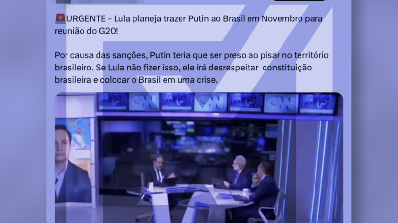 Vladimir Putin, presidente da Rússia, deve ser convidado a vir para o Brasil para participar da reunião da cúpula do G20