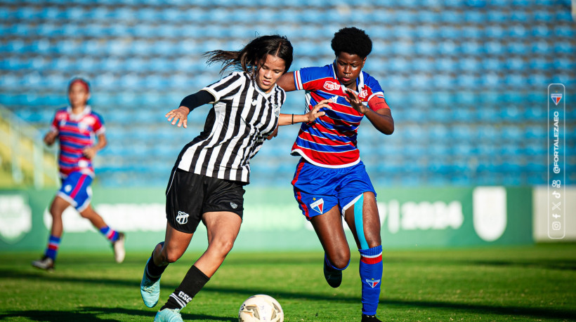 Ceará e Fortaleza se enfrentaram pela primeira final do Cearense Feminino Sub-17 na noite desta terça-feira, 8, no estádio Presidente Vargas. 