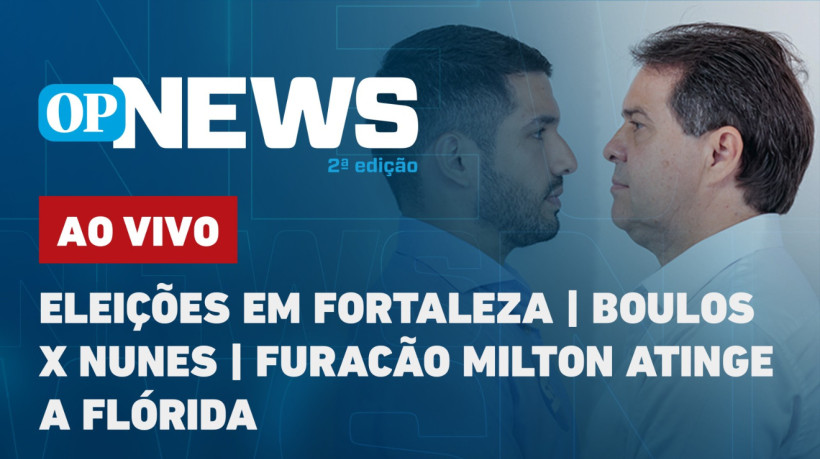 Programa abordará a disputa eleitoral em Fortaleza e o cenário do segundo turno em São Paulo. Edição trará atualizações sobre a passagem do furacão Milton nos Estados Unidos