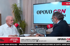 Lula concedeu entrevista a Jocélio Leal, na rádio O POVO CBN