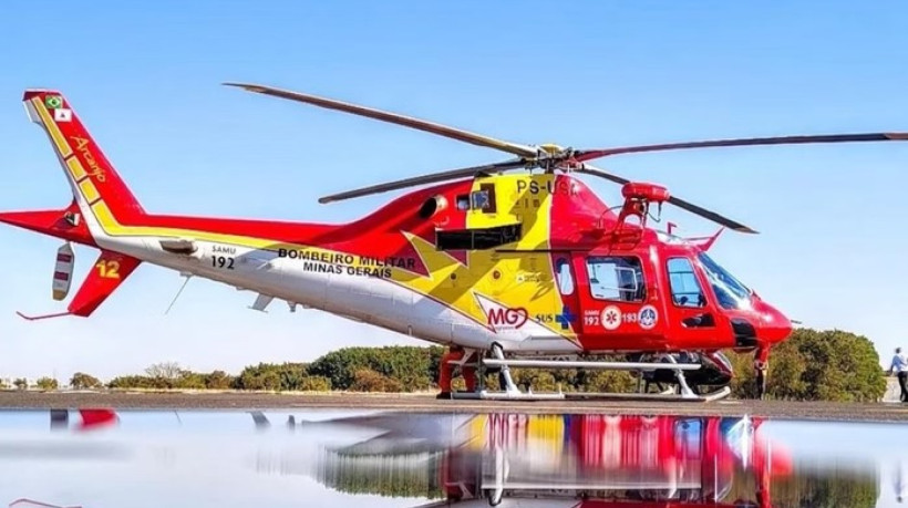 O helicóptero Arcanjo 04, dos Bombeiros de Minas Gerais, caiu próximo a Ouro Preto. Acidente deixa seis mortos. Imagem de apoio ilustrativo