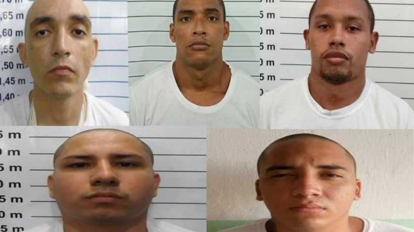 Dos cinco detentos, três foram identificados como integrantes da facção criminosa PCC e GDE