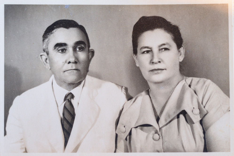 Os pais do fundador da Cialne, Damião e Maria de Araújo(Foto: Samuel Setubal)