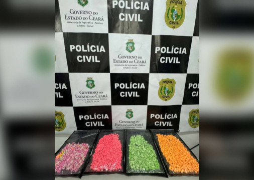 Mulher é presa em flagrante com 1.528 comprimidos de ecstasy em Juazeiro do Norte