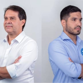 Pesquisa Datafolha Fortaleza pediu para os eleitores associarem André Fernandes (PL) ou Evandro Leitão (PT) a 12 atributos específicos mencionados pelo levantamento (Foto: Samuel Setubal)