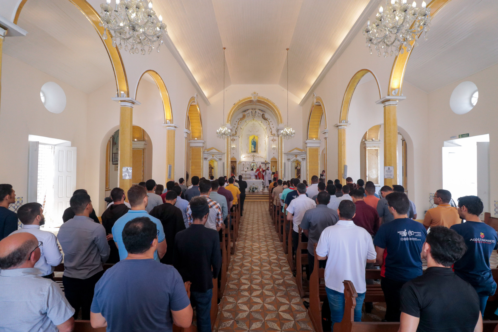 FORTALEZA, CEARÁ, BRASIL, 18-10-2024: Missa com dom Gregório marca os 160 anos do Seminário da Prainha. (Foto: Samuel Setubal/ O Povo) (Foto: Samuel Setubal)