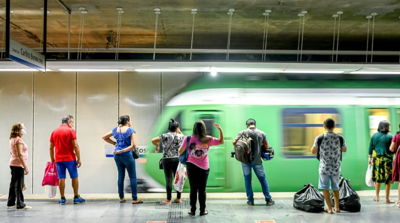 Estação Carlito Pamplona, do Metrô de Fortaleza (Metrofor)