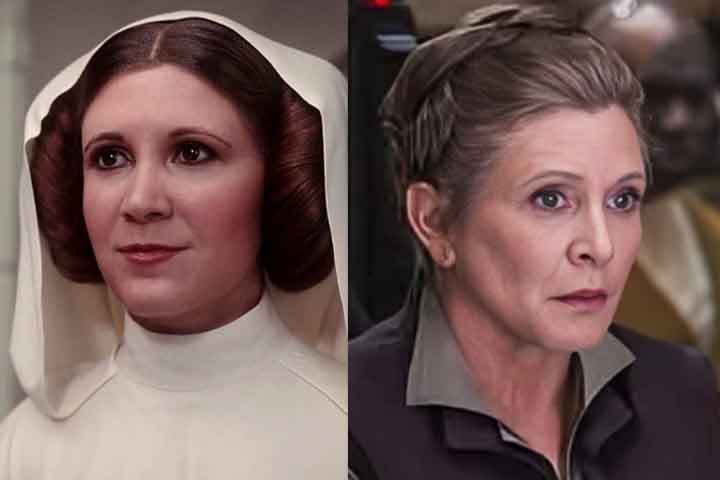 A atriz Carrie Fisher , famosa pelo papel da Princesa Leia e  Guerra nas Estrelas, faria 68 anos em 21 de outubro. Ela morreu 27/12/2016, aos 60 anos, ao sofrer uma parada cardíaca depois de passar mal numa viagem de avião. 