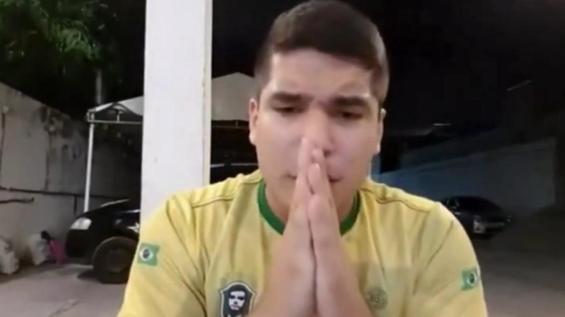 André Fernandes, em vídeo postado nas redes sociais