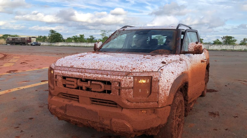 Teste drive da picape BYD Shark, em Goiânia (GO)