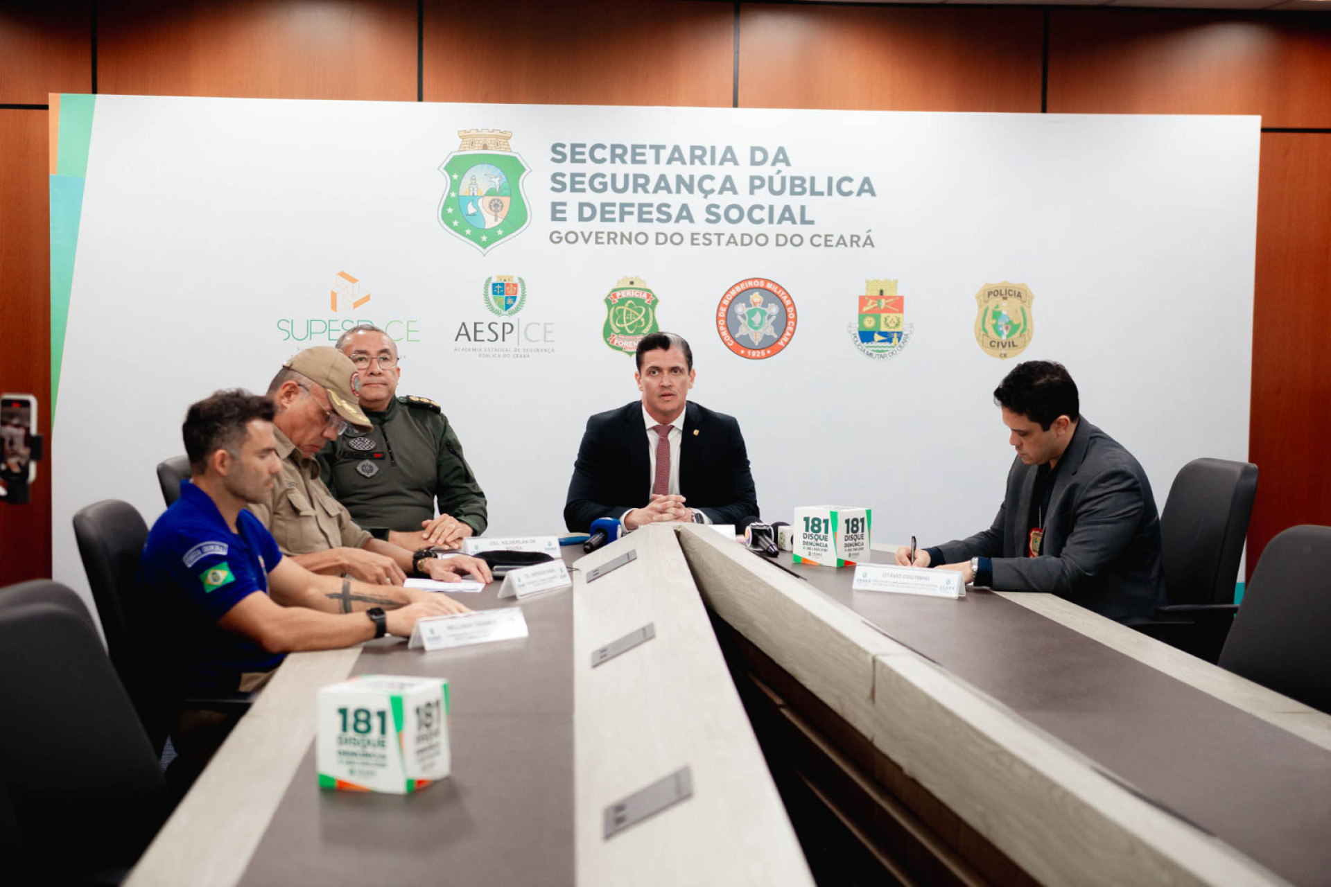 REUNIÃO da SSPDS divulgou plano operacional para o 2º turno (Foto: Paulo Cavalcanti / Ascom SSPDS)