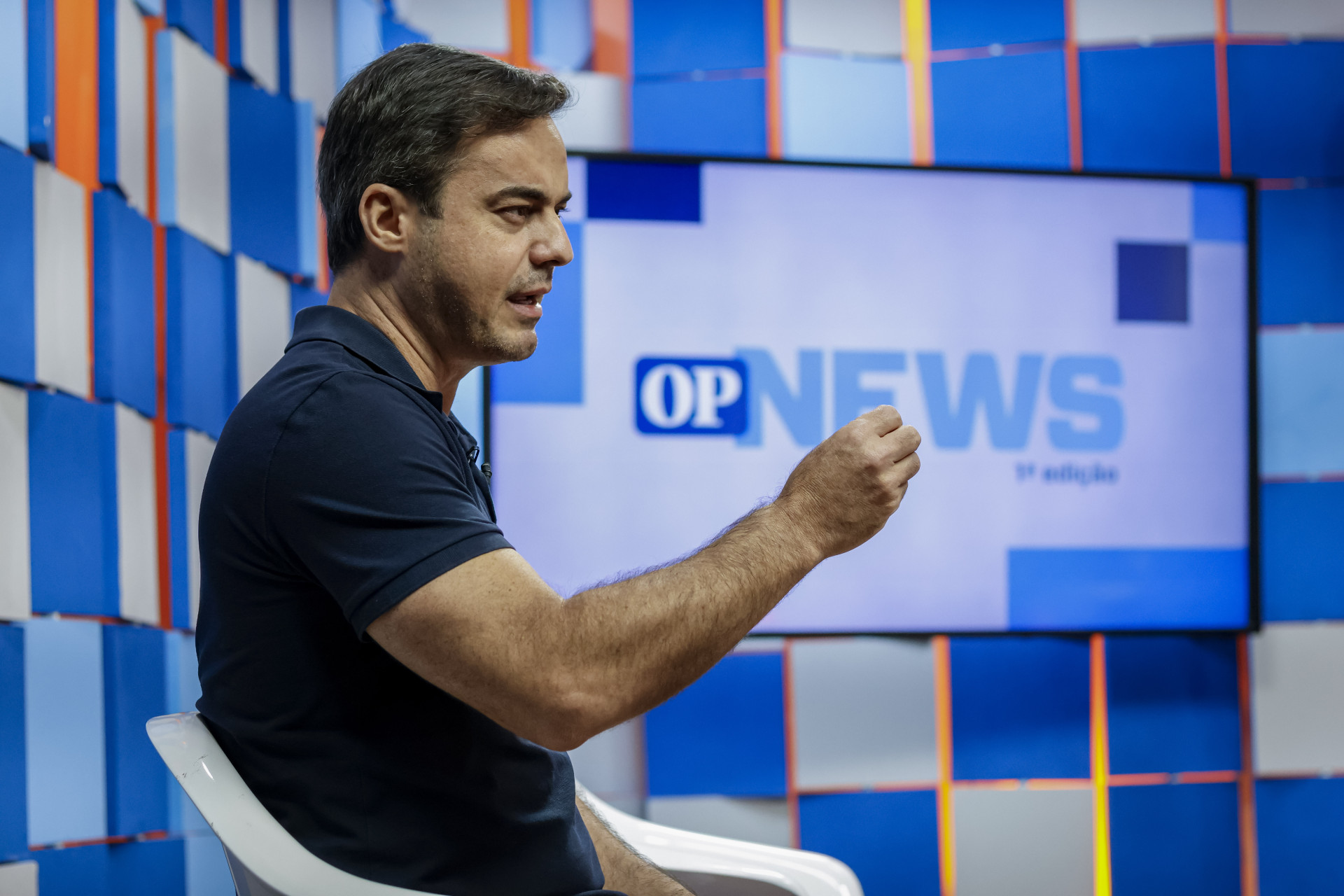 Capitão Wagner participou do programa O POVO News 1ª edição (Foto: AURÉLIO ALVES)