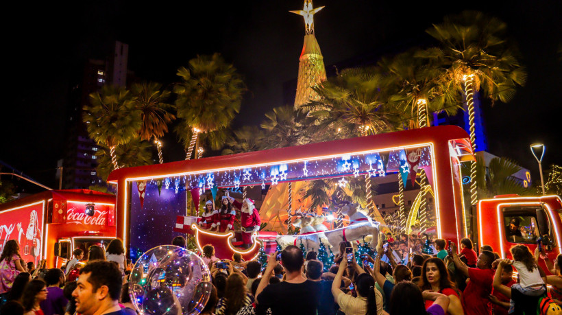 Caravanas de Natal da Coca-Cola voltam a visitar o Ceará em 2024