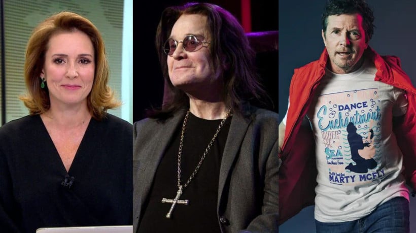 Renata Capucci, Ozzy Osbourne e Michael J. Fox assumiram publicamente que foram diagnosticada com Parkinson