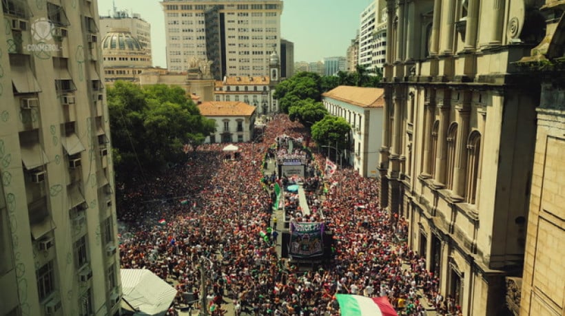 Fluminense festeja CONMEBOL Libertadores no Centro do Rio; relembre