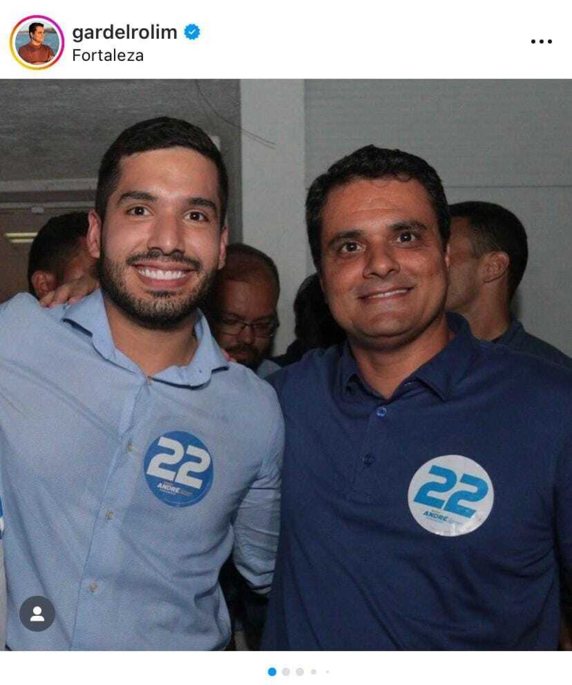 ￼PRESIDENTE da Câmara, Gardel Rolim apoiou André Fernandes no 2º turno da disputa pela Prefeitura (Foto: Reprodução/Instagram: @gardelrolim)