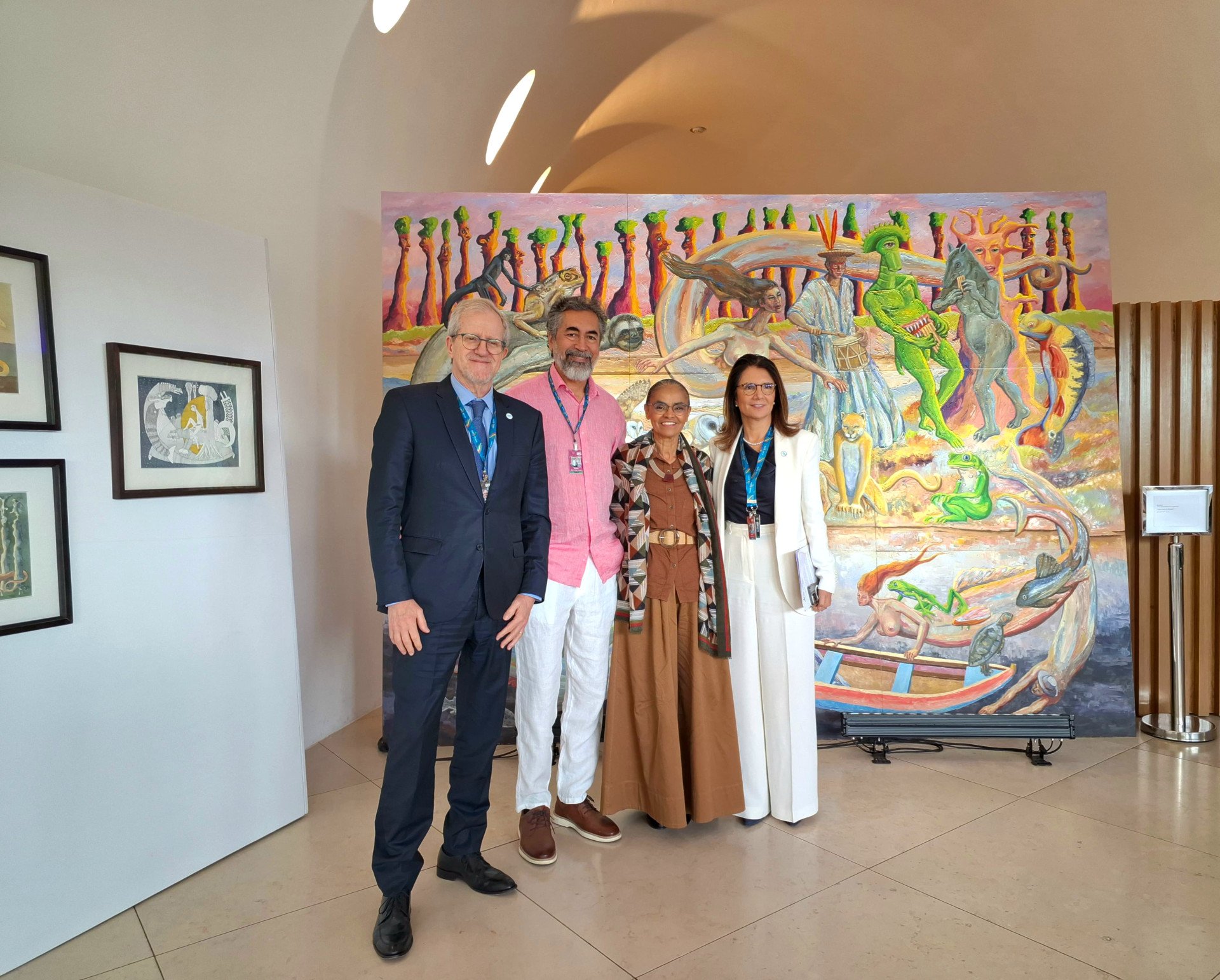 João Paulo Capobianco, Fernando França, Marina Silva e Ana Toni (Foto: Kalu Chaves/divulgação)