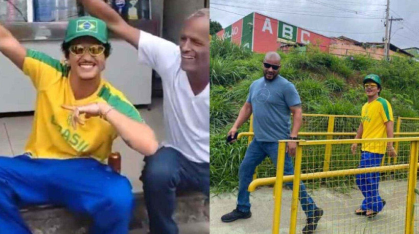 Bruno Mars visita bairros de Belo-Horizonte