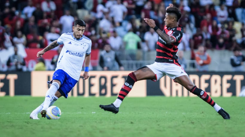 Flamengo x Cruzeiro, no Maracanã, no Rio de Janeiro. 
