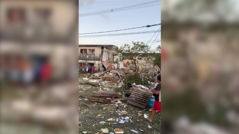 A suspeita é que a explosão de um gás de cozinha tenha causado o acidente
