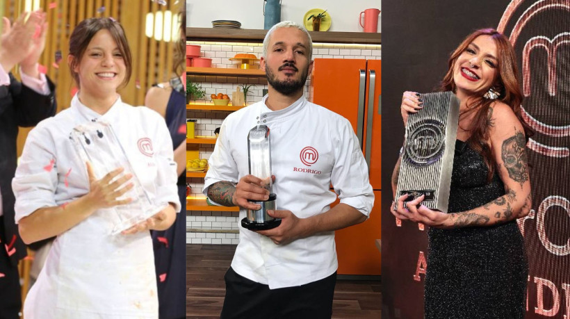 Elisa Fernandes, Rodrigo Massoni	 e Ana Carolina Porto foram um dos 11 cozinheiros que já foram campeões do reality de culinária, MasterChef Brasil