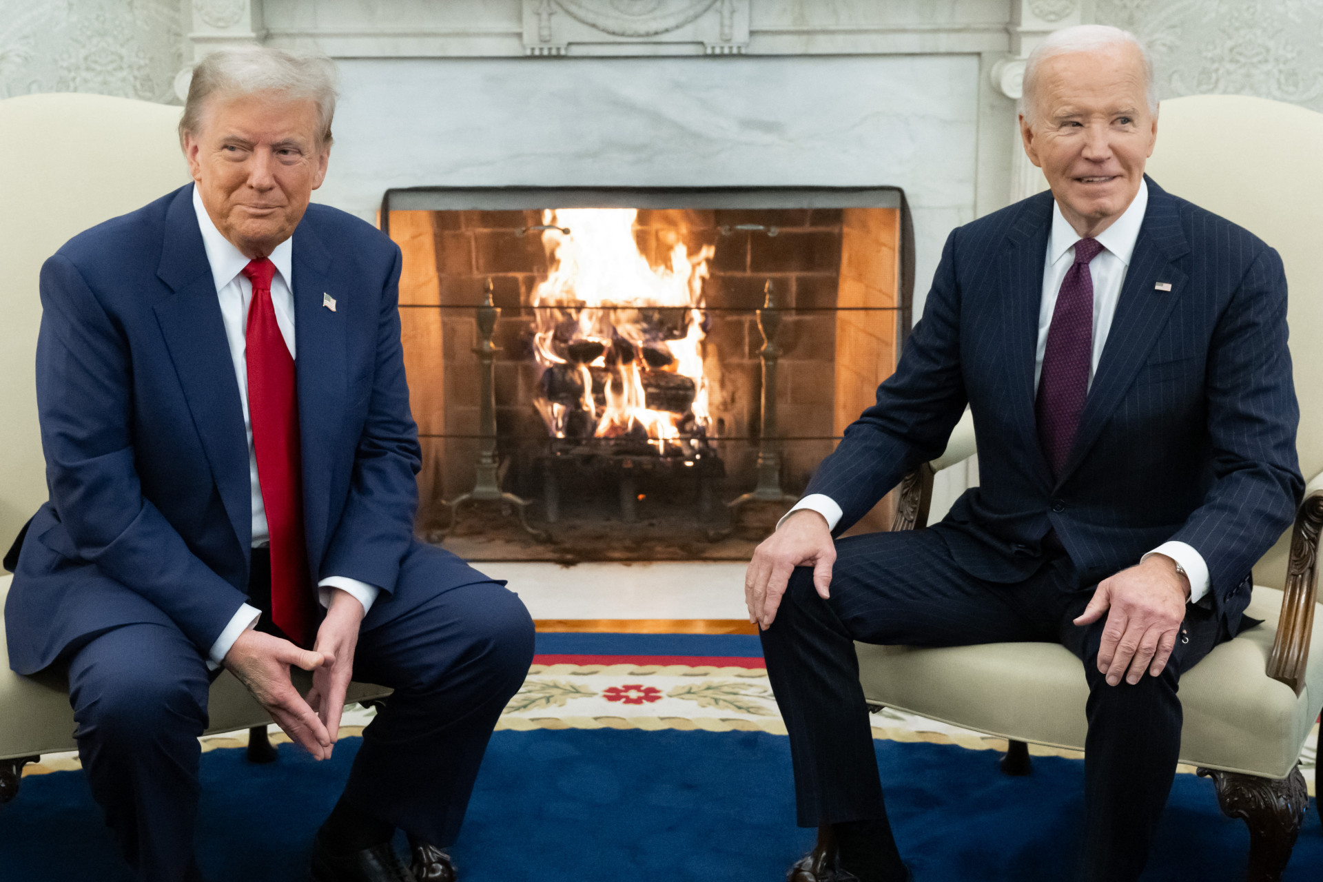 ￼ENCONTRO ocorreu no Salão Oval
 da Casa Branca em Washington (Foto: SAUL LOEB / AFP)