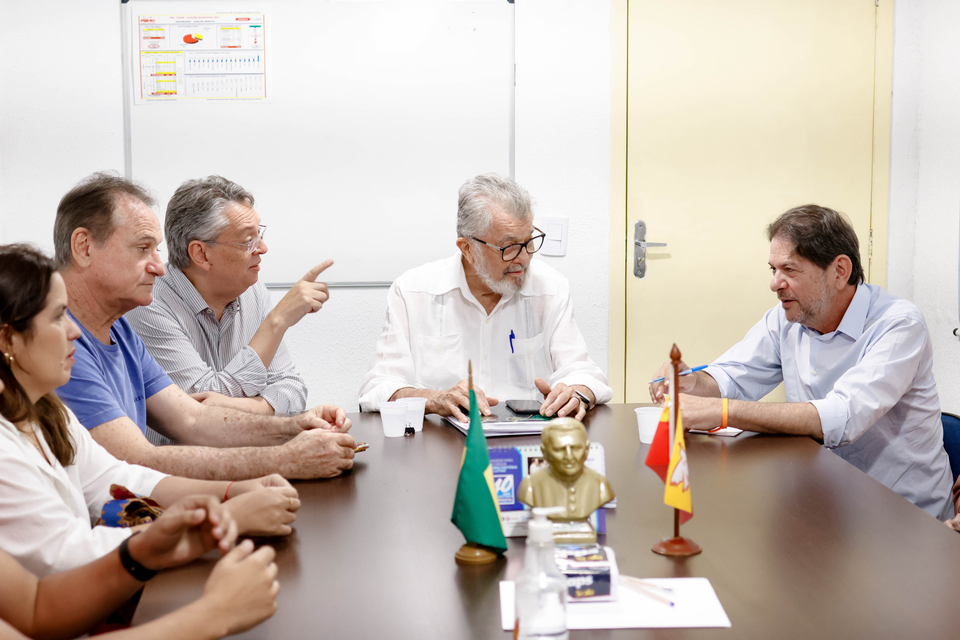 Senador Cid Gomes em reunião da Executiva do PSB em novembro de 2024 (Foto: AURÉLIO ALVES)