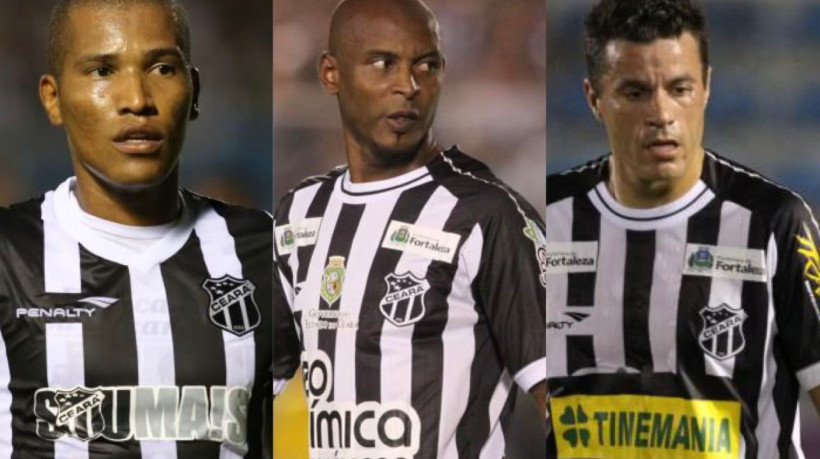 João Marcos, Heleno e Michel formaram o histórico trio de ferro do Ceará na temporada de 2009