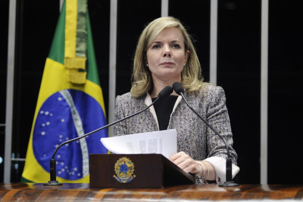 A presidente do PT, deputada federal Gleisi Hoffmann (PT-PR) defende que Bolsonaro seja investigado, julgado e punido(Foto: Pedro França)