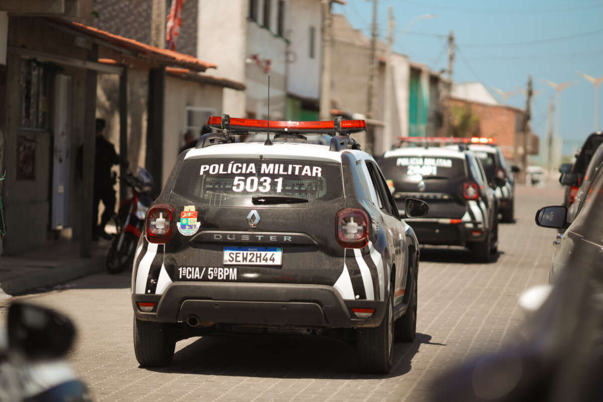 Operação reforça com mais de 80 agentes de segurança patrulhamento em bairros como Pirambu, Carlito Pamplona e Barra do Ceará (Foto: Divulgação/SSPDS)