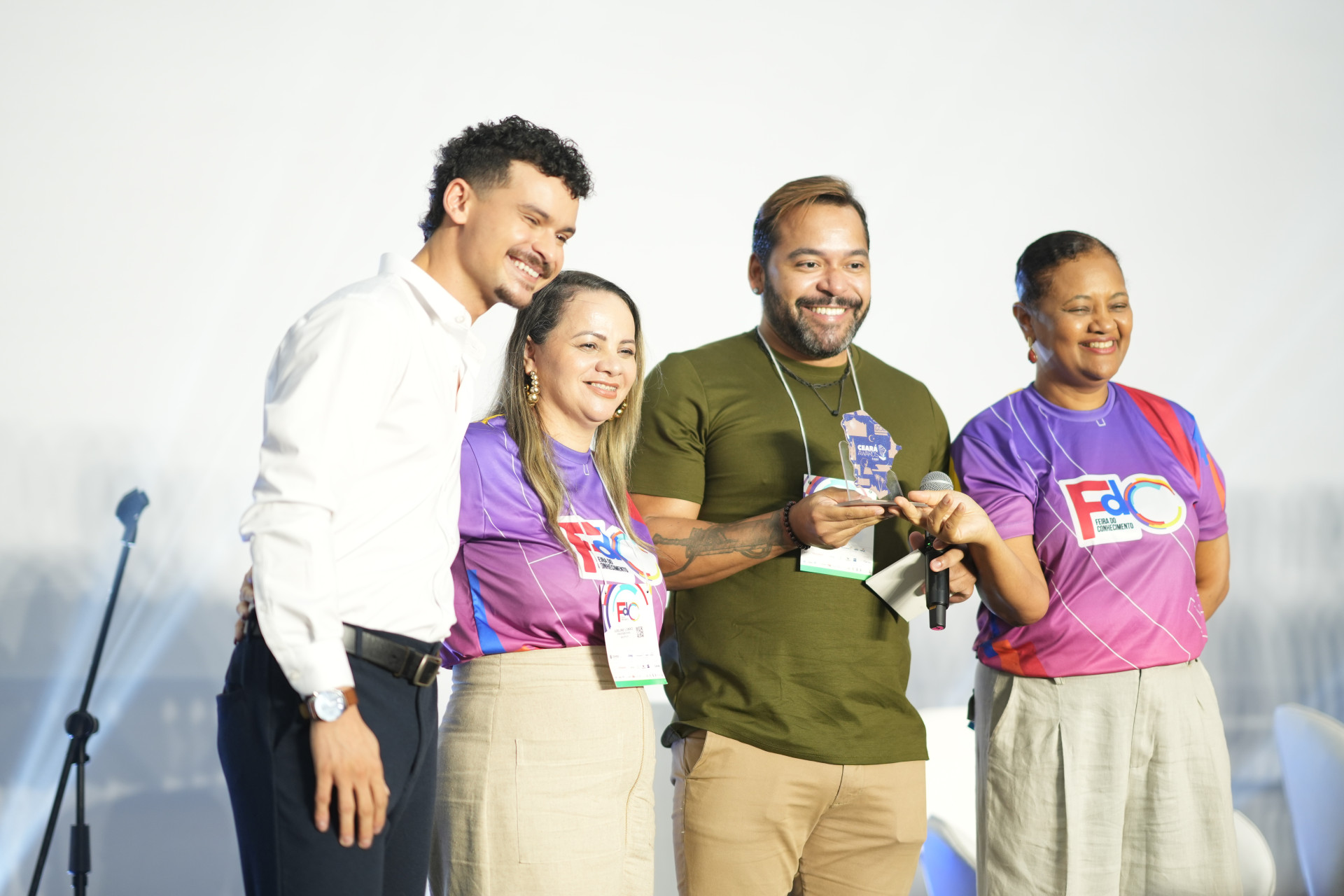 ￼ABEL Cerdeira, da Eduvem, recebeu o prêmio de Startup do Ano (Foto: Marcos Paulo Santos/Secitece/Divulgação)