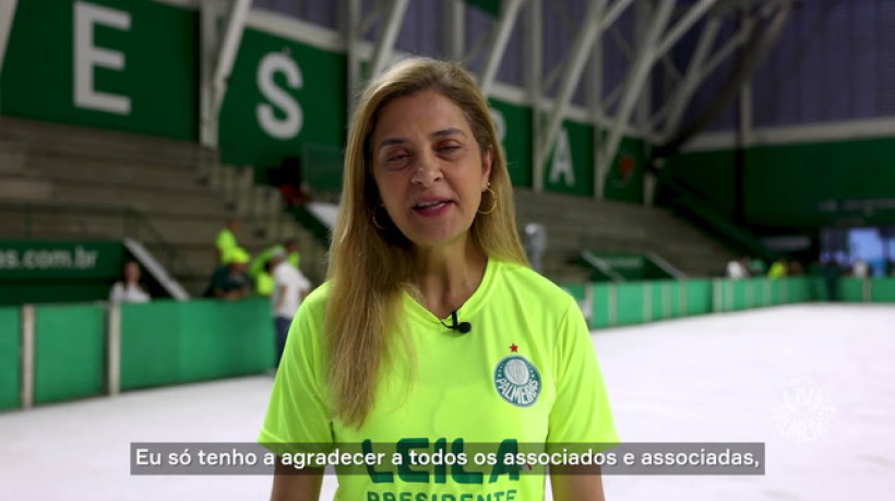 Leila Pereira celebra reeleição: 'Lutar sempre por um Palmeiras mais vitorioso'