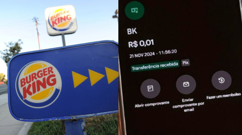 O Burger King distribui Pix de um centavo na sua nova promoção da Black Friday