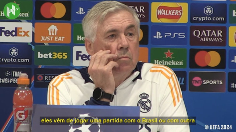 Ancelotti sobre críticas de escalação: 'Já treinei 1300 partidas, ninguém aqui pode me dar conselhos'