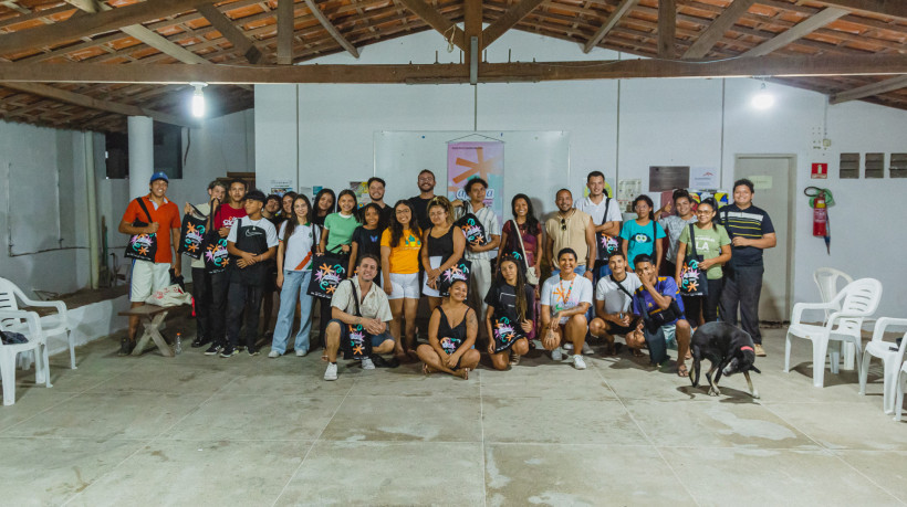 45 jovens moradores da região da Taíba participam de atividades de formação em audiovisual, teatro e artes visuais promovidas pelo projeto aBarca, da Escola Porto Iracema das Artes