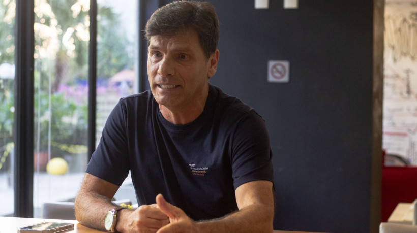 Fortaleza- CE, Brasil, 28-11-24: Entrevista com o ex-jogador e atual diretor executivo da Confedração Brasileira de Futsal, Vander Iacovino sobre a final do Campeonato Brasileiro. (Foto: Lorena Louise/Especial para O POVO)