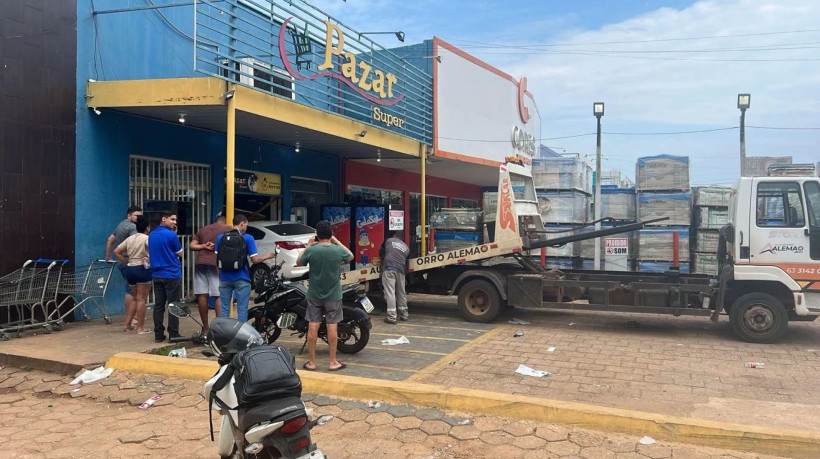 Motorista invade distribuidora em Palmas, deixa dois feridos e é presa por tentativa de homicídio