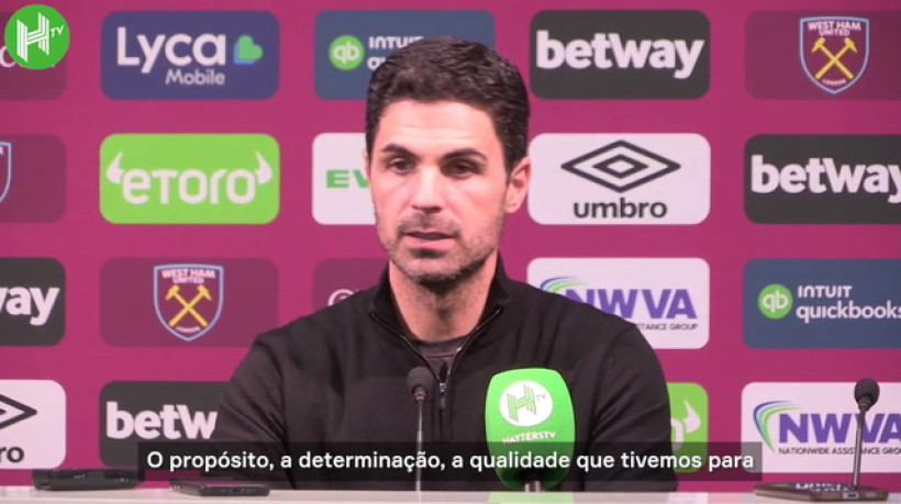 Arteta comenta cinco gols do Arsenal: 'Loucura, espetacular' 